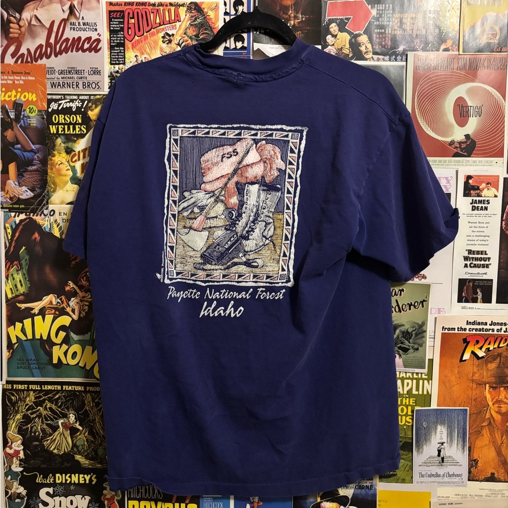 Hanes Purple Short Sleeve Tee